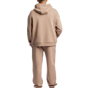 Conjunto de Sudadera con Capucha y Pantalones Deportivos de Forro Polar Técnico con Cremallera Completa, Bordado Personalizado con Logotipo, Estilo Urbano, Diseño de Bloques de Color y Parches para Hombre - Product Image 5