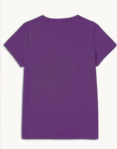 T-shirt décontracté pour femme à col rond, manches courtes, coupe ample, motif floral brodé, en tissu tricoté doux et extensible, idéal printemps/été - Product Image 6