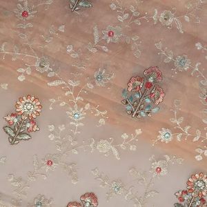 Luxury Heavy Weight Embroidered <b>Sequin</b> Fabric Wave Design Mesh Lace <b>Material</b> For Bridal Wedding Evening Gown Couture Fashion App - Product Image 6