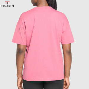 T-shirt d'été décontracté pour femme, col rond uni, coupe régulière, manches longues, 100 % coton, écologique, vente chaude - Product Image 2