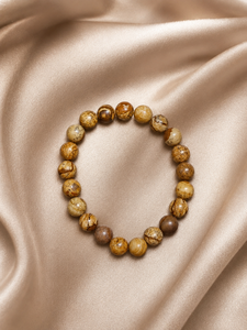 Pulsera Unisex de Moda con Cuentas de Cuarzo y Bolas de Madera de Rajasthan - Joyería de Regalo - Product Image 2