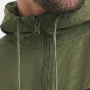 Veste coupe-vent d'hiver en coton à capuche personnalisée OEM pour hommes, avec logo frontal, imperméable, respirante, nouveau design - Product Image 4