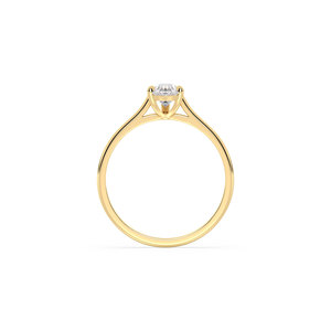 REYES GRA Certified <b>925</b> Sterling <b>Silver</b> Pear Cut 0.78 Carat Moissanite Solitaire Engagement <b>Ring</b> For Women Wholesale Jewelry - Product Image 5