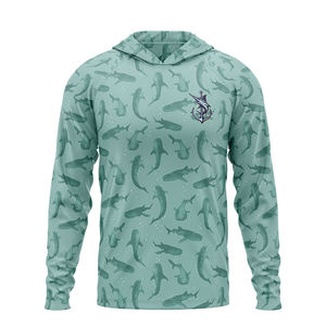 Sweat à capuche de pêche pour homme UPF 50+ à séchage rapide, manches longues, protection solaire, pour la navigation de plaisance, la pêche à la ligne et la pêche. - Product Image 2