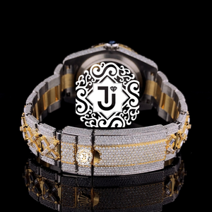 Reloj de Lujo Más Vendido con Esfera de Diamante Moissanite, Movimiento Mecánico ETA, Caja de Acero Inoxidable de 41 mm, Resistente al Agua 3 BAR, para Uso Diario - Product Image 5