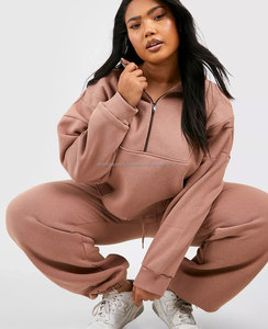 Sweat-shirts à capuche surdimensionnés 100 % coton OEM/ODM, personnalisés avec impression sérigraphique et broderie 3D sur le devant, style streetwear pour femme, hiver - Product Image 4