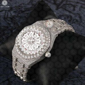 Reloj de lujo Charm Jewells para hombre, de acero inoxidable, caja de 40 mm, cristal, movimiento mecánico analógico, fecha automática, botón pulsador, cierre oculto - Product Image 3