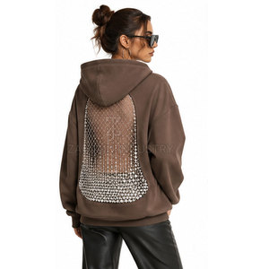 Trendy Women Rhinestone Backless <b>Hoodie</b> <b>Lightweight</b> Women Rhinestone Backless <b>Hoodie</b> Fashion Women Rhinestone Backless <b>Hoodie</b> - Product Image 2