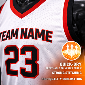 Fabricante de Camisetas de Baloncesto Personalizadas OEM, Secado Rápido, Transpirables, Tela 100% Poliéster, Sublimadas por Transferencia de Calor, Sin Mangas - Product Image 4