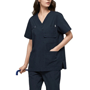 Nuevo Conjunto de Uniformes Médicos Unisex a la Moda, Uniformes de Hospital para Doctores con Tela y Color Personalizados - Product Image 2