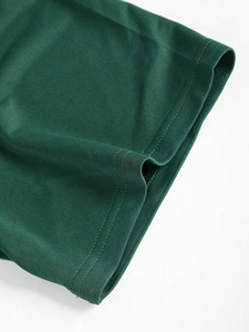 T-shirt décontracté et élégant pour homme, tendance estivale, à manches courtes, coupe ample, col rond, grande taille, 100 % coton, imprimé sur le devant - Product Image 2