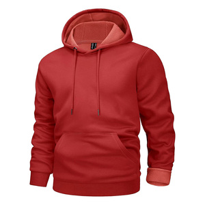 Sweat-shirt à capuche personnalisé OEM 100% coton doublé polaire avec logo imprimé, cordon de serrage et poche kangourou, unisexe, vente en gros - Product Image 2