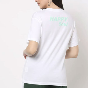 เสื้อยืดผู้หญิงสั่งทำพิเศษ ผ้าฝ้าย 100% ทรงโอเวอร์ไซส์ ไหล่ตก คอเต่าแบบยาว เสื้อยืดคุณภาพสูงสำหรับผู้หญิง - Product Image 5