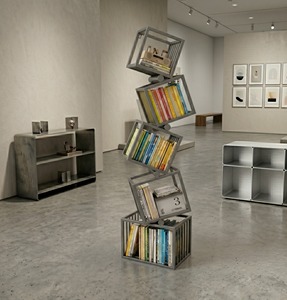 Estantería Moderna Tipo Torre, Geométrica, Metálica, Apilable, Giratoria, Decorativa para Libros, para Sala de Estar - Product Image 4