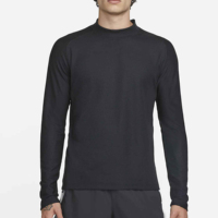 T-shirt à manches longues de haute qualité pour hommes, vêtements unis, mode masculine, t-shirt respirant à col rond et manches longues
