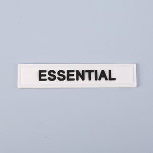 Embossed <b>Label</b> Patches Custom Logo Glossy 3D Raised Badge Apparel OEM Supplier - Product Image 2