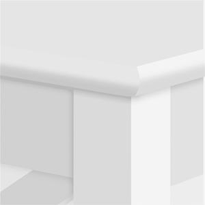 Tavolino Moderno a 3 Ripiani con Mensola Portaoggetti Bianco Arredamento per Soggiorno - Product Image 5