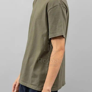 เสื้อยืดผ้าฝ้าย 100% ทรงหลวม สไตล์ใหม่จากปากีสถาน เนื้อผ้านุ่ม น้ำหนักเบา ระบายอากาศได้ดี แห้งเร็ว ป้องกันรอยยับด้านหน้า - Product Image 4
