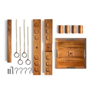 Handmade Wooden <b>Hook</b> Board <b>Game</b> Drinking Short Glass Set for Adults Family Fun Party Travel Puzzle Gift Toy Drinking Toy - Product Image 3