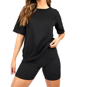 Conjunto de Dos Piezas para Mujer, Tallas Grandes, Personalizado, de Alta Calidad, Estampado, Reversible, Ecológico, de Secado Rápido, de Algodón, Pantalones Cortos de Invierno - Product Image 1