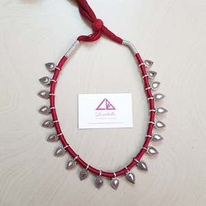 German Silver Thread Style Fine Chain Necklace - Product Image 2