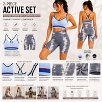 Shorts de yoga taille haute sans couture à compression pour femme - Effet push-up, imprimé tie-dye, pour la gym et le fitness