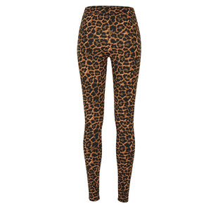 Leggings respirants et antibactériens à motif ethnique, taille haute pour femme, en soie de lait double brossée 230 g/m², respirants et anti-… - Product Image 1