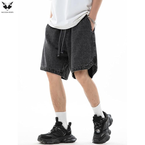 Pantalones Cortos de Mezclilla para Hombre, Estilo Moderno, Transpirables, Verano, Denim Desgastado, Personalizados, Estilo Urbano, Corte Holgado - Product Image 3