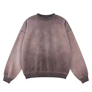 <b>Men</b> Sweatshirts Vintage Acid Wash Streetwear Hoodie Wholesale Heavyweight Cotton Distressed Oversized <b>Pullover</b> <b>Men</b> Clothing 2026 - Product Image 6