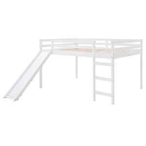 Letto a Soppalco Multifunzionale con Scivolo, Design Bianco, Letti per Bambini (Vecchio SKU WF281157AAK) - Product Image 6