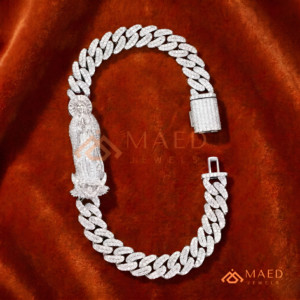 สร้อยข้อมือโซ่เงินประดับมอสซาไนต์ แฟชั่นนิวยอร์ก ของขวัญเครื่องประดับสุดหรู ทันสมัย - Product Image 1