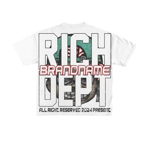 เสื้อยืดสตรีทแวร์พิมพ์ลายกราฟิกตามสั่ง เสื้อยืดคอกลมโอเวอร์ไซส์ผู้ชาย ผ้าฝ้าย 100% สไตล์ลำลอง แฟชั่นฤดูร้อนแบบอเมริกัน - Product Image 3