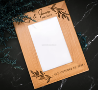 Cadre photo en os artisanal Tayyab de qualité supérieure, design naturel, logo personnalisé, forme personnalisée, taille personnalisée