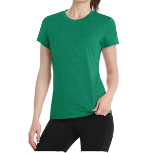 Solid Color Hot Sale Women T-Shirts 2026 Plus Size Summer Wear New Style Women Breathable Short Sleeves T-Shirts Customized - Product Image 3