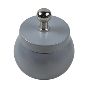 Fancy Round Silver & Gold <b>Decorated</b> Storage Canister with <b>Lid</b> Spicy Kitchen Sugar Pot for Food Spice Coffee Use - Product Image 6