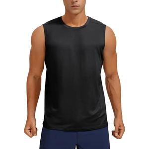 Bulk Cheap Price Oversized Muscle Fit Bodybuilding Tanks Custom Logo Own Brand Tag Sleeveless Training Tees Low MOQ Gym Tank Top - Product Image 5