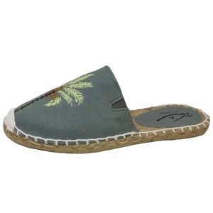 Handmade Traditional Espadrilles Floral Design Breathable Durable <b>Jute</b> Insole Slip-On Left Right Sole Flat Light Whole Sale - Product Image 1