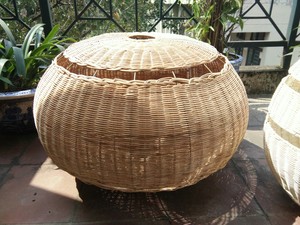 โคมไฟแขวนไม้ไผ่หวายสานมือ ดีไซน์ใหม่ สำหรับตกแต่งห้องรับประทานอาหารและห้องนั่งเล่น - Product Image 4