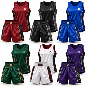 Tenues de boxe pour hommes |   Couleurs personnalisables |   Spandex/Polyester de haute qualité |   Vêtements de sport et d'arts martiaux - Product Image 5