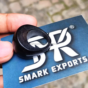 Natural Buffalo Horn <b>Ring</b> <b>Black</b> Handmade Finger Jewelry Durable Unique Statement Band Accessory <b>for</b> Everyday Wear Fashion - Product Image 5