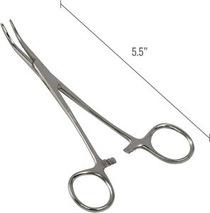 เครื่องมือผ่าตัดพรีเมียม COBECO INSTRUMENTS รุ่น CI-SS-678 คีมคีลลี่โค้งขนาด 5.5 นิ้ว ทำจากสแตนเลสสตีล พร้อมตัวล็อค สำหรับโรงพยาบาล - Product Image 1