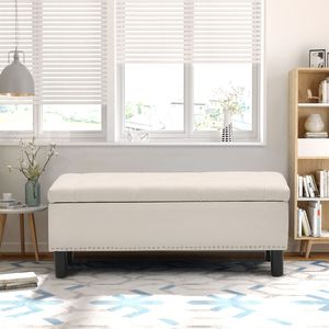 Cuscino imbottito da camera da letto con bottone a ciuffo in spugna resistente ad alta densità con rivetto in lino Beige mobili da soggiorno - Product Image 3