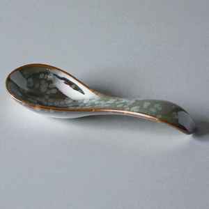 Cuillères à soupe en céramique de style japonais avec longues poignées, cuillères à riz créatives et de haute qualité, vaisselle pour la maison et les hôtels par UO - Product Image 4