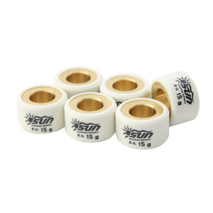 Rodillos de peso SUN Racing 20x12-15G para NMAX 155/AEROX 155/MIO 125/MIO i 125, juego de rodillos de transmisión de máximo rendimiento de Taiwán, mejora CVT - Product Image 4