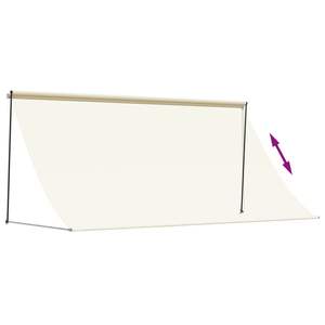 Auvents rétractables en crème pour l'ombrage extérieur et la protection solaire - Product Image 6