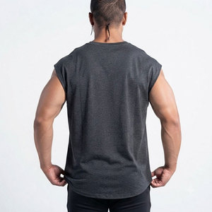 Tous les modèles de débardeurs pour hommes sur mesure, col rond, en coton - Product Image 2