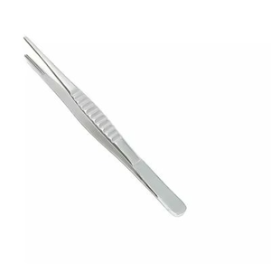 Pinzas de tejido DeBakey alemanas de acero inoxidable, rectas, 20 cm, punta fina, atraumáticas, para tejido vascular, con soporte para el pulgar - Product Image 2