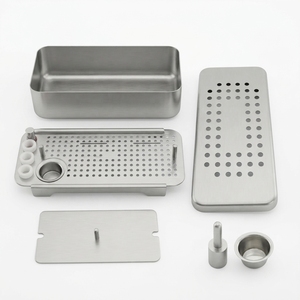 Bandeja Rectangular de Acero Inoxidable Optitech Healthcare para Instrumentos Quirúrgicos, Manual, con Certificación CE - Product Image 5