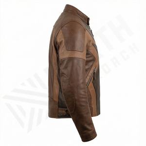Chaqueta de Motociclista de Cuero Genuino para Hombre de la Mejor Calidad, Nueva Colección de Invierno, Chaquetas de Motocicleta con Protecciones Desmontables Personalizadas - Product Image 3