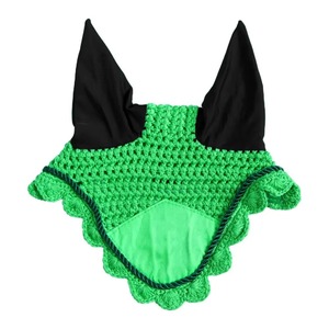 Professional Horse <b>Fly</b> Veil Crochet Ear Bonnet Neoprene Ears Custom Piping Equestrian Riding Gear OEM Wholesale - Product Image 5